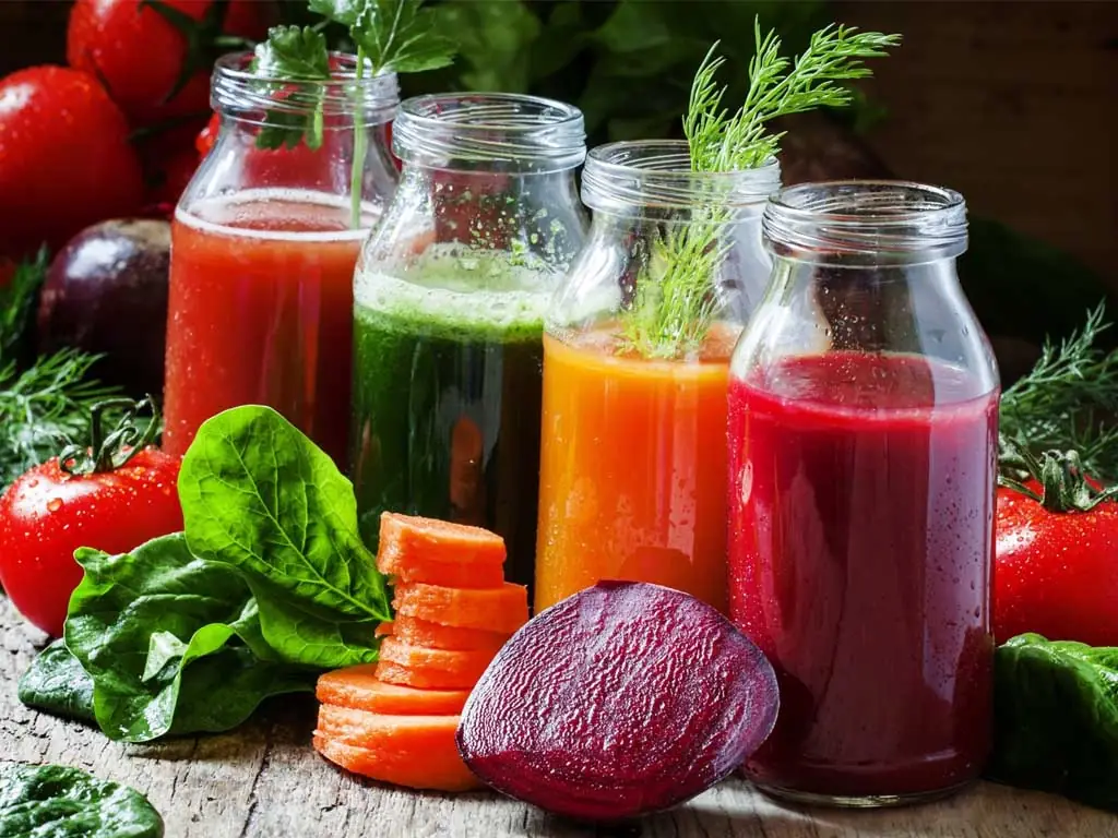 Boire un jus fraîchement pressé